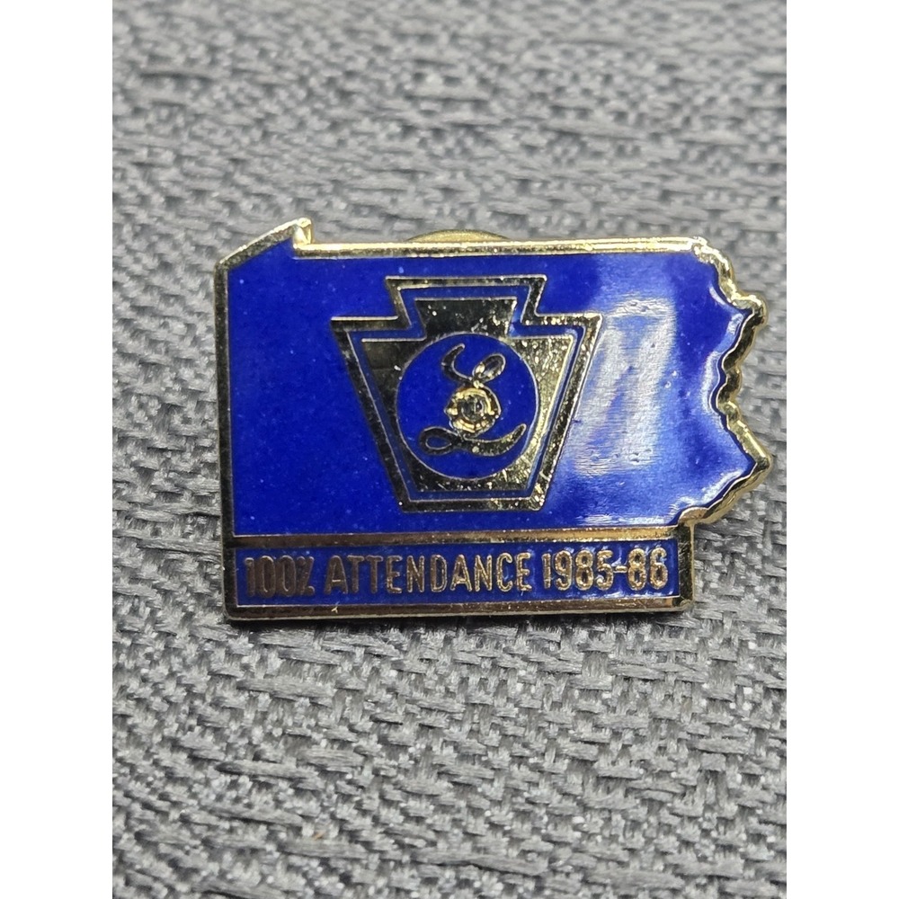 Vintage Lioness Club Pennsylvania 100% Attendance 1985-86 Enamel Pin